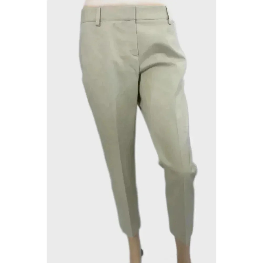 Theory Yanette TS Bistretch Cotton Blend Tan Trouser